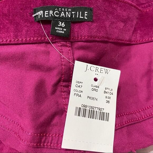 J. Crew Mercantile High Rise Skinny Fuchsia Pants - Picture 6 of 7